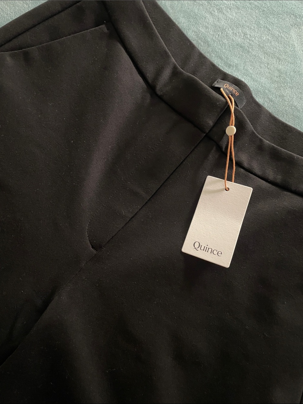 Quince Black Wide-Leg Ponte Pants - Picture 3 of 7